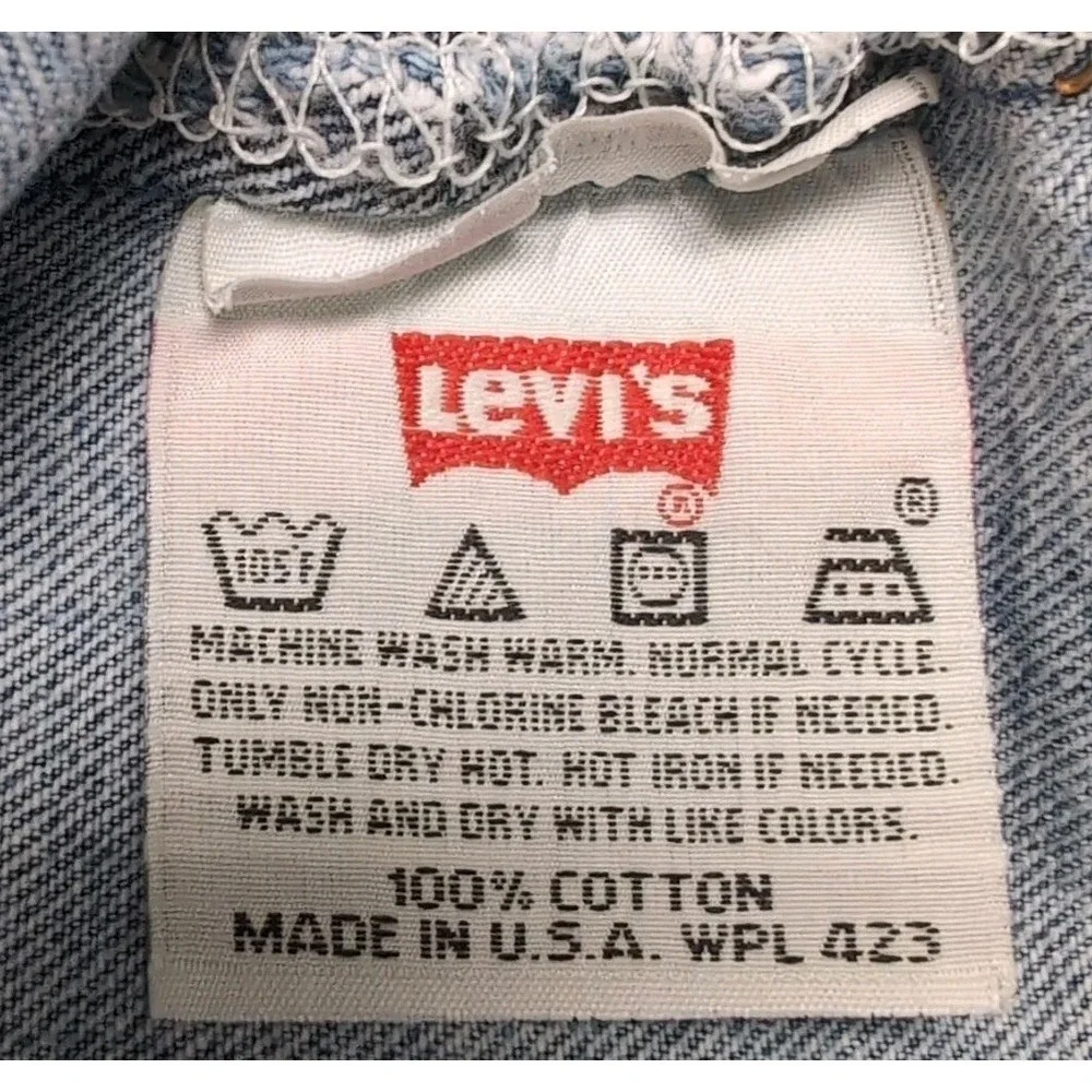 Vtg 90s Levi's 501 Jeans Mens 36x30 Actual 34x29 Blue Cotton Button Fly USA Spot